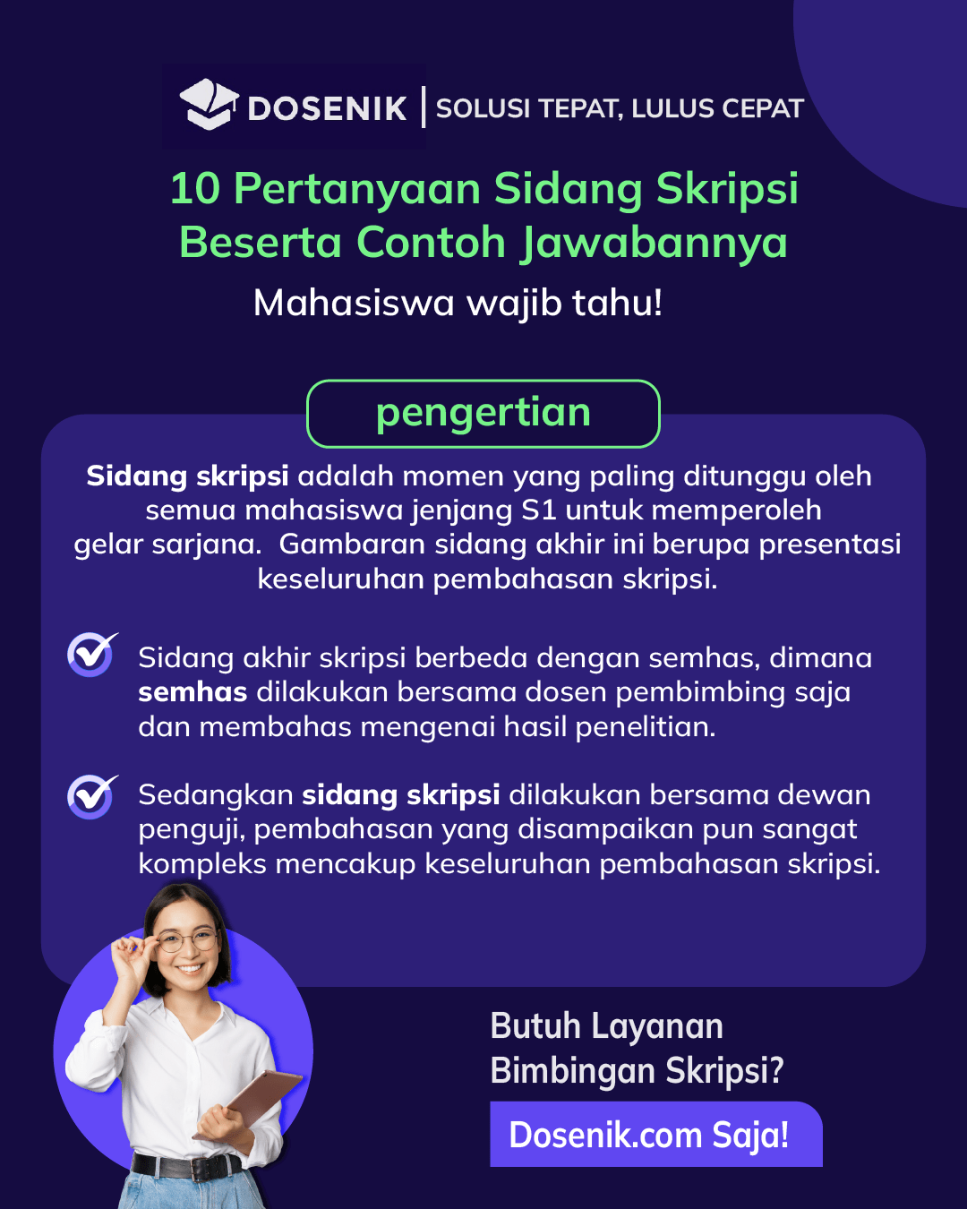 10 Pertanyaan Sidang Skripsi Beserta Contoh Jawabannya