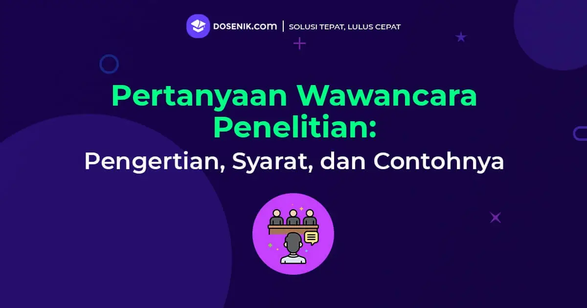 Pertanyaan Wawancara Penelitian Skripsi